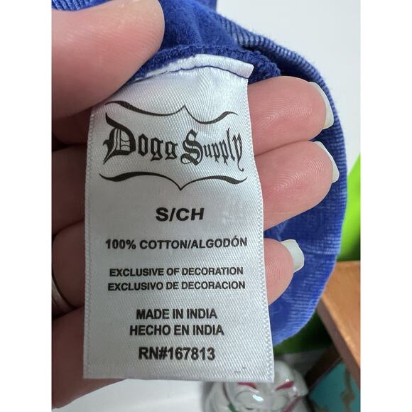 NWT Dogg Supply by Snoop Dogg Mens Tie Dye Hoodie Sweatshirt Small Royal Blue - Picture 15 of 16